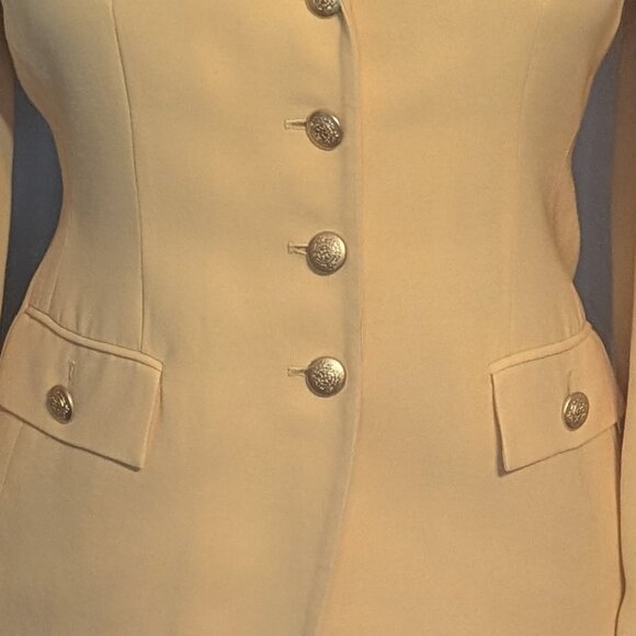 Jones New York, Lemon Chiffon, Pant Suit, Size 6 Petite - Picture 3 of 3